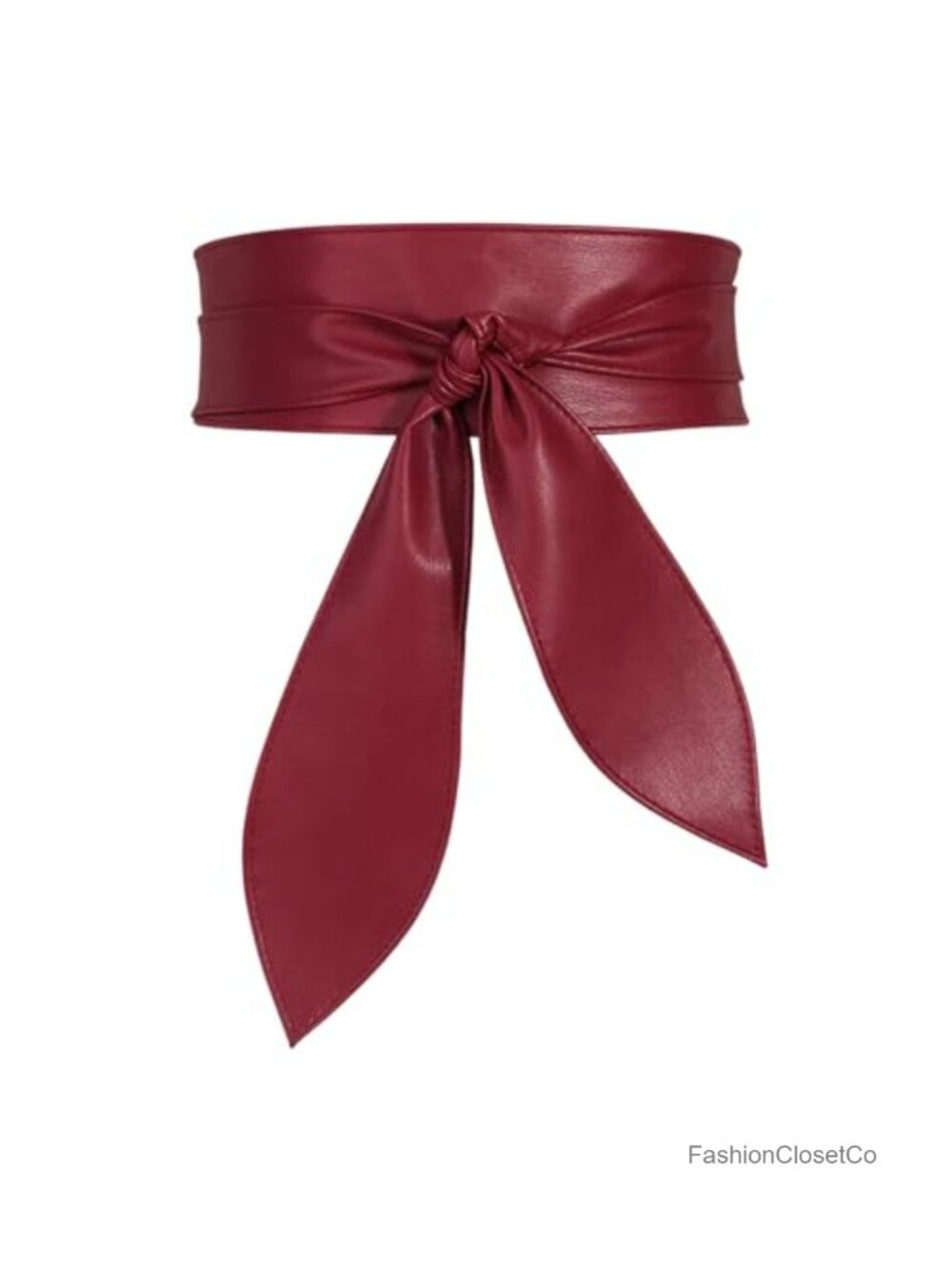 Women’s Faux Leather Obi Belt Wrap Wide Tie Waist Belt